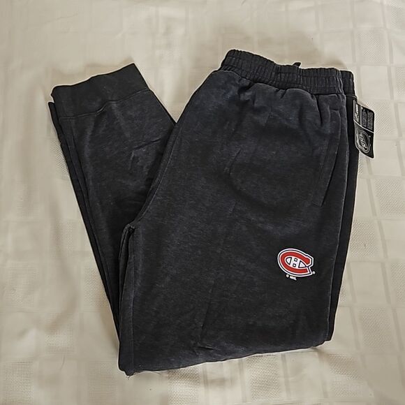 NHL Men's Canadian Montreal Logo Sweatpants Gray 2XL - Picture 2 of 16